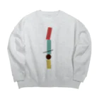 rahmen recordsのいろのつみき。② Big Crew Neck Sweatshirt