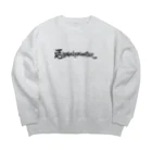 Wowの英語分かりません Big Crew Neck Sweatshirt