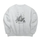 オグチヨーコのインコさんとキャンプファイヤー Big Crew Neck Sweatshirt