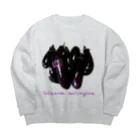 でおきしりぼ子の実験室の進撃の秋茄子🍆 Big Crew Neck Sweatshirt