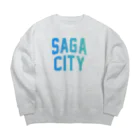 JIMOTOE Wear Local Japanの佐賀市 SAGA CITY Big Crew Neck Sweatshirt