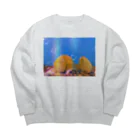 kunisakiokosunjarのおしり岩 Big Crew Neck Sweatshirt