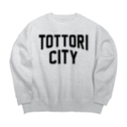 JIMOTO Wear Local Japanの鳥取市 TOTTORI CITY Big Crew Neck Sweatshirt
