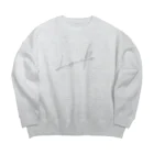 Rumi_goodsのLife lover Big Crew Neck Sweatshirt