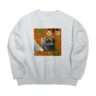 OWAYON ∞ （オワヨン　インフィニティ）の【引退馬支援企画】HAPPY TO ALL HORSES ウォールTYPE Big Crew Neck Sweatshirt