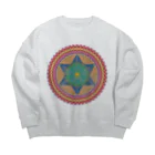 ポンコツホンポのI & I SEE JAH LIGHT (W) Big Crew Neck Sweatshirt