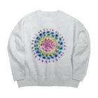 そらもよう のなないろ地球 Big Crew Neck Sweatshirt