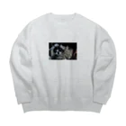 猫は正義のにゃち&ぼち Big Crew Neck Sweatshirt