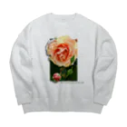 YuSunsetの咲き誇れ（オレンジ） Big Crew Neck Sweatshirt