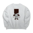 キッズモード某の板チョコ男 Big Crew Neck Sweatshirt