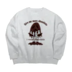 キッズモード某のとけチョコ男 Big Crew Neck Sweatshirt