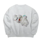 むにゅのふゆうプクプク Big Crew Neck Sweatshirt