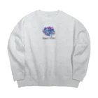 WoX_studioのBirth by Dream ビッグスウェット gray Big Crew Neck Sweatshirt