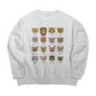 すとろべりーガムFactoryの野生のにゃん図鑑 Big Crew Neck Sweatshirt