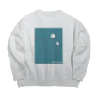 ハナのお店のシマエナガ Big Crew Neck Sweatshirt