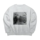 SNOW LIFE JOURNEYのリフト＋a skier  Big Crew Neck Sweatshirt