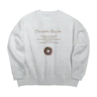 CHICHIPIのチョコレートドーナツ Big Crew Neck Sweatshirt