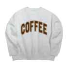カレッジロゴ何か良いのコーヒーカレッジ Big Crew Neck Sweatshirt