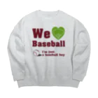 キッズモード某のWe love Baseball(レッド) 루즈핏 맨투맨