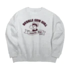 キッズモード某のバブルガムガール Big Crew Neck Sweatshirt