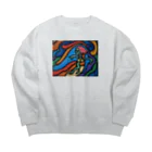 ART IS WELLのbyronbay Big Crew Neck Sweatshirt