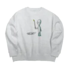 YuSunsetのエイリヤン Big Crew Neck Sweatshirt