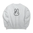 SHOP n番煎じの虚無うさぎ Big Crew Neck Sweatshirt