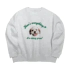 onigiri-dayoの🐶いぬ・犬・DOG・ワンワン Big Crew Neck Sweatshirt