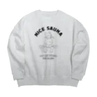 LONESOME TYPE ススのナイスサウナ（猫） Big Crew Neck Sweatshirt