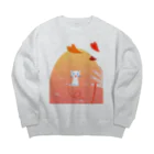 SU-KUのみーつけた！ Big Crew Neck Sweatshirt