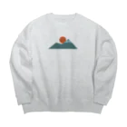 梨の日の出 Big Crew Neck Sweatshirt