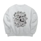 123izmの眠り読書 Big Crew Neck Sweatshirt