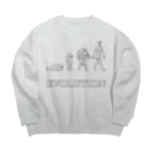 Riveredストアの足ザラシ"EVOLUTION" Big Crew Neck Sweatshirt