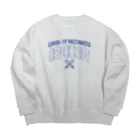 LONESOME TYPE ススのワクチン接種済💉（漢字） Big Crew Neck Sweatshirt