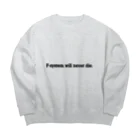 将棋まみれの藤井システムは死なない Big Crew Neck Sweatshirt