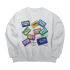 utoiのミッドナイトカセットテープ Big Crew Neck Sweatshirt