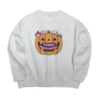 あずき缶の4匹の猫のハロウィーン Big Crew Neck Sweatshirt