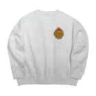 DONUT NO ANAのからあげ Big Crew Neck Sweatshirt