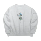 Dust Boxのアラスカが咲く Big Crew Neck Sweatshirt