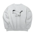 nekoshitantanの白木Pippi Big Crew Neck Sweatshirt