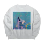 momo_emiのmomo_emi2021 秋 Big Crew Neck Sweatshirt