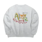 ©︎aikaの【数量限定】Always thank youビックシルエットトレーナー Big Crew Neck Sweatshirt