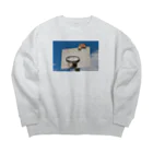 Neko baccaの猫とバスケットゴール② Big Crew Neck Sweatshirt