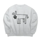 お味噌ちゃん👺LINEスタンプものリカオン Big Crew Neck Sweatshirt