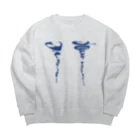 SARATICSARAのwave Big Crew Neck Sweatshirt