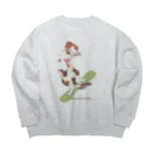 Flying Cat  のyukiasobi-neko 2 Big Crew Neck Sweatshirt