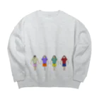 のんつ屋のあそぼ‼️（カラフル） Big Crew Neck Sweatshirt