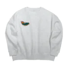 KOKORO WORKSのレトロでホットなアメ車 Big Crew Neck Sweatshirt