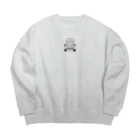 虹色猫工房(クロミツ)の猫観音 Big Crew Neck Sweatshirt