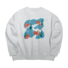 naty's doodlesのGoldenfish Big Crew Neck Sweatshirt